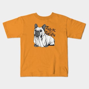 French Bulldog Trick or Treats | Funny Halloween Kids T-Shirt